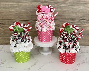 Candy Cane Cupcake