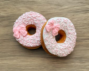 Sparkle & Pink Bow Fake Donut Sets