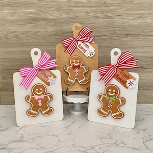 Large Fake Gingerbread Man Cookie Baking Board