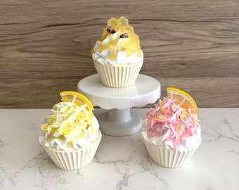 Honey Bee or Lemon Treat Fake Cupcake