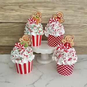 Mini Red Gingerbread Cupcake