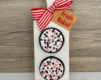 Sale Faux Peppermint Christmas Cookie Board