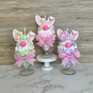 Easter Bunny Faux Whip Sundae