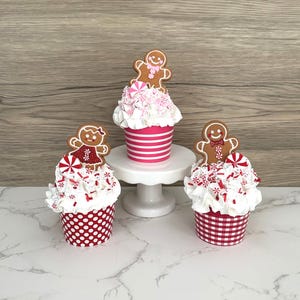 Mini Gingerbread Man/Girl Cupcake