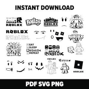 Roblox Svg Bundle, Robot Svg, Gaming Svg Files for Cricut, Roblox Png, Roblox Boy Svg, Birthday Svg, Roblox Font, Roblox Clipart