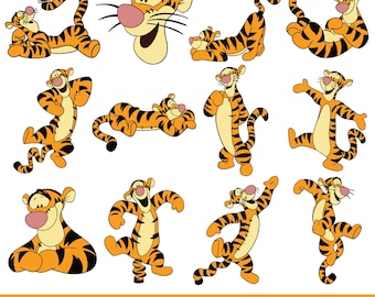 Tiger svg bündel, Tiger Cricut, Schnittdatei, Tiger Gesicht svg, mehrschichtige Tigger svg, Tiger schneide Datei, Tiger Silhouette, Tigger png