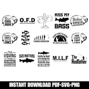 fishing svg bundle cricut cut files free commercial use fishing png bundle for shirt fishing design bundle fisher silhouette vector clipart