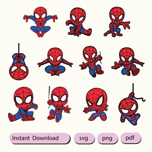 Spidey PNG, Spidey e i suoi fantastici amici Clipart, Spidey e i suoi fantastici amici PNG, Compleanno del supereroe, Download digitale istantaneo
