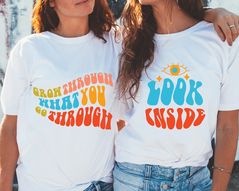 Groovy SVG Bundle Boho Rainbow SVG Hippie SVG Inspirational Svg ...