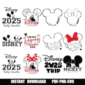 2025 Familienreise Bundle Png, 2025 Familienurlaub Png, Familienreise Sublimationsdesign, magisches Königreich, meine erste Dlsney Reise Png