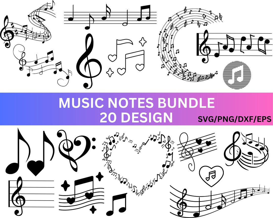 Music Notes SVG Music Note Svg Music Teacher Svgmusic SVG Band Svg