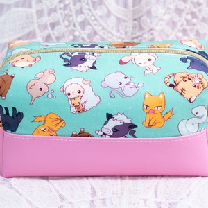 Handmade Zodiac Animal Friends Pink Travel Bag