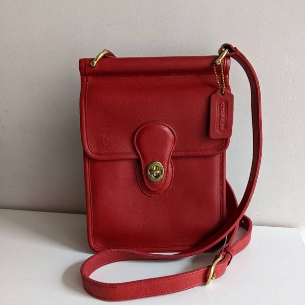 Vintage Coach Murphy Bag #9930 RED Rare *read*