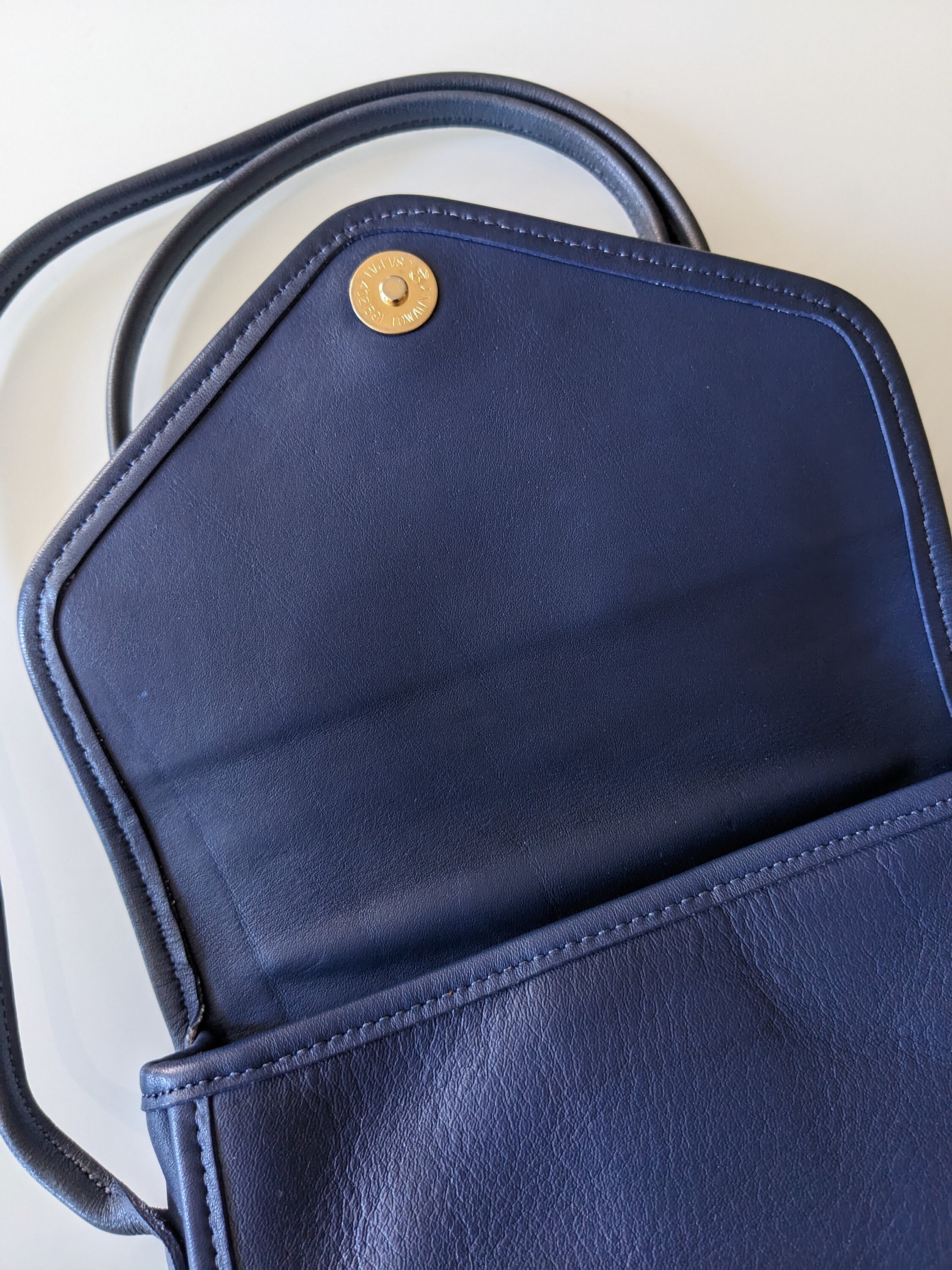 Vintage Coach Megan Bag, #9921, Navy Sapphire - Etsy