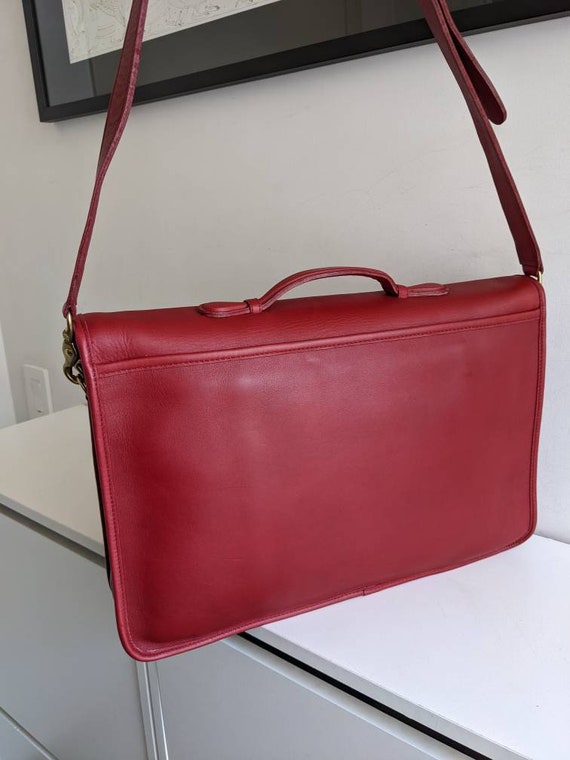Vintage Coach Lexington Brief NEW Rare RED #5265 - Etsy Israel