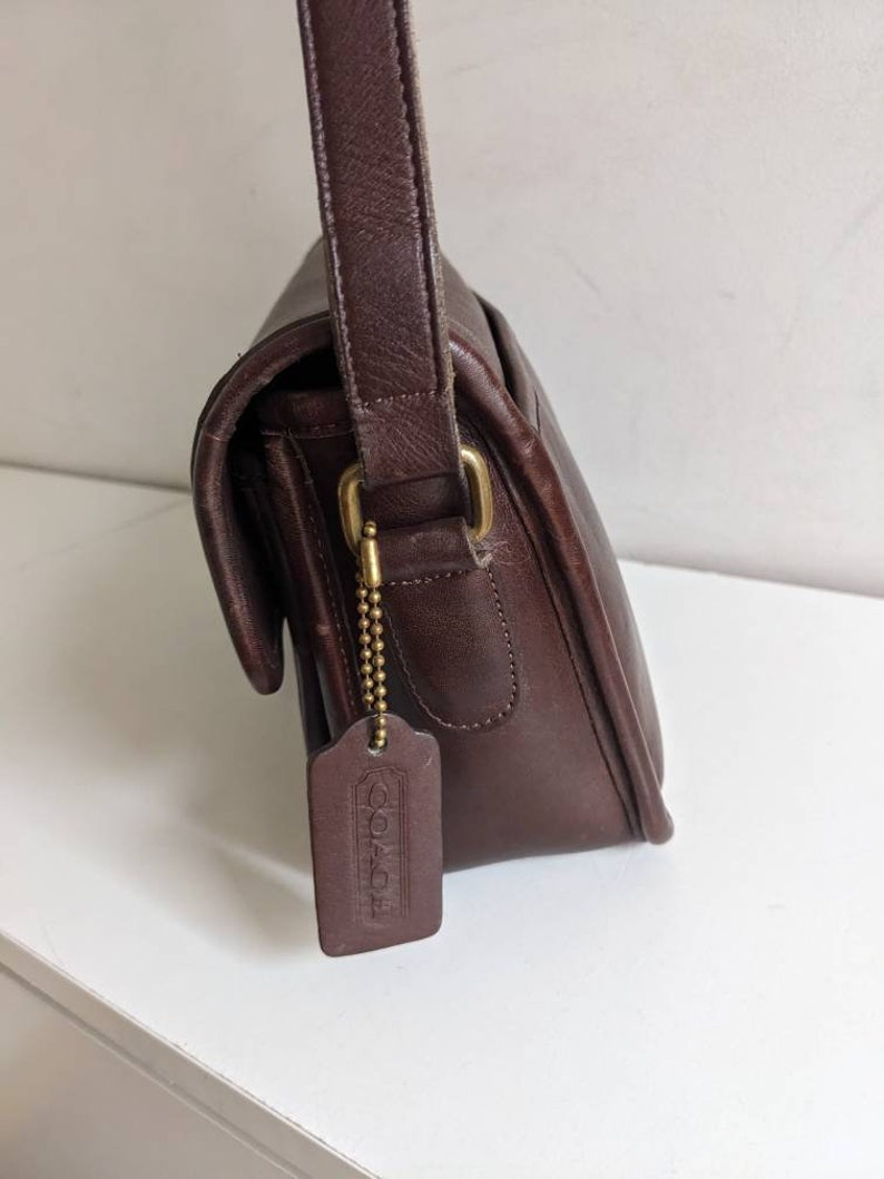 Vintage Coach Kent Bag, Mahogany, Rare Etsy