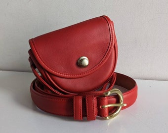 Coach Vintage Black Signature Jacquard Canvas Leather Fanny Pack Belt Bag  F05093