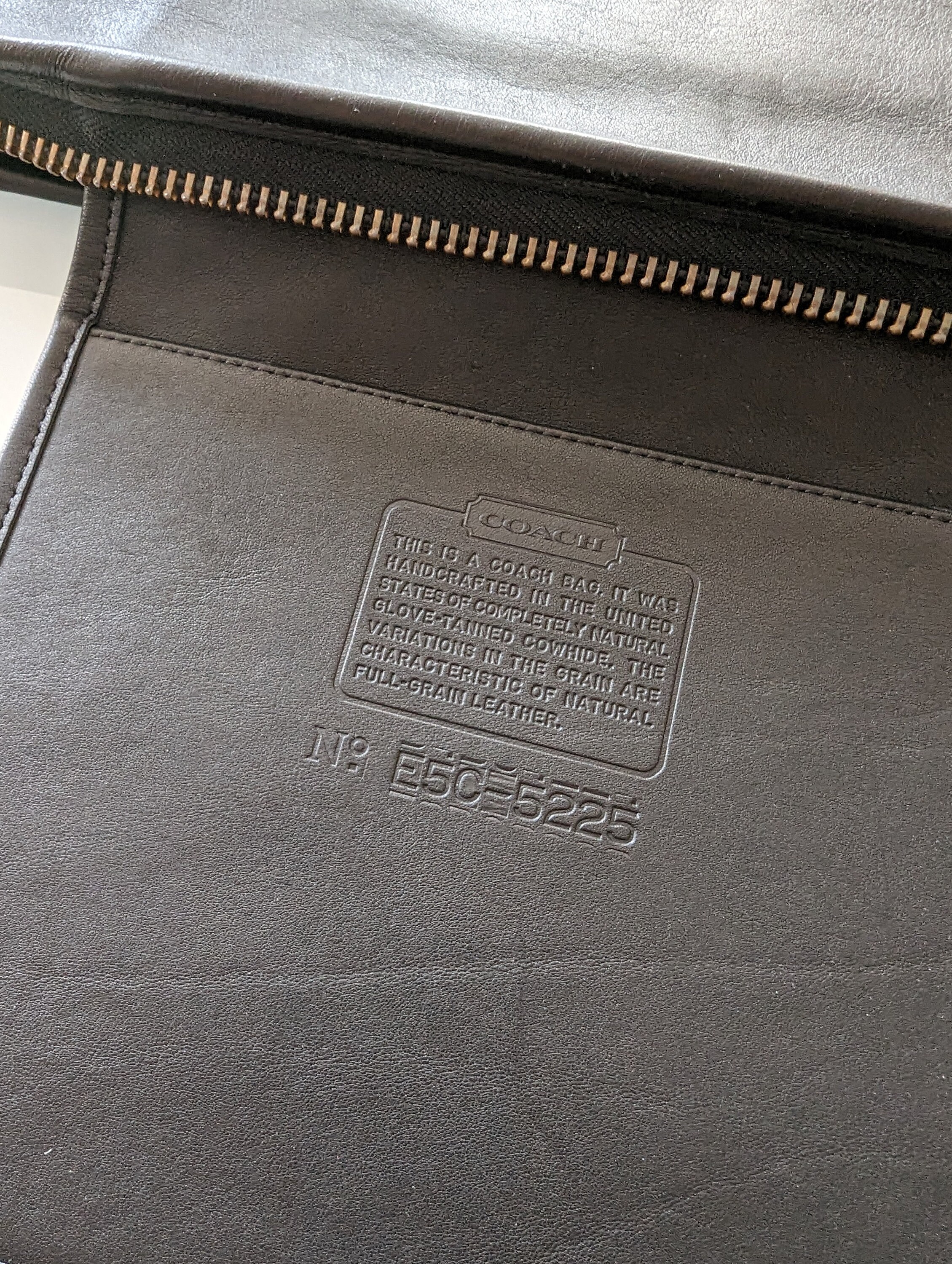 COACH コーチ ビジネスバッグ ドキュメントケース 5225 Vintage Coach Document Case #5225, BLACK - Etsy