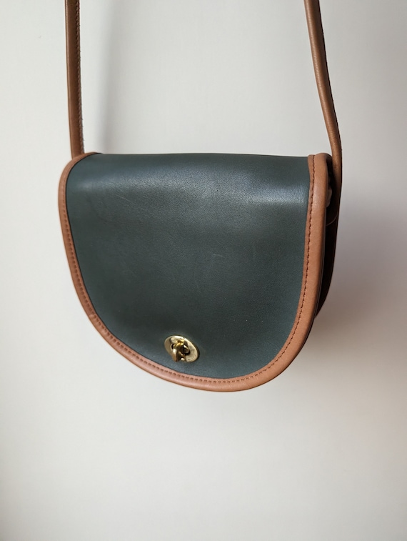 Vintage Coach Spectator Mini Bag #6285 Green/tabac - Etsy Vintage Coach Spectator Mini Bag #6285 Green/tabac - Etsy