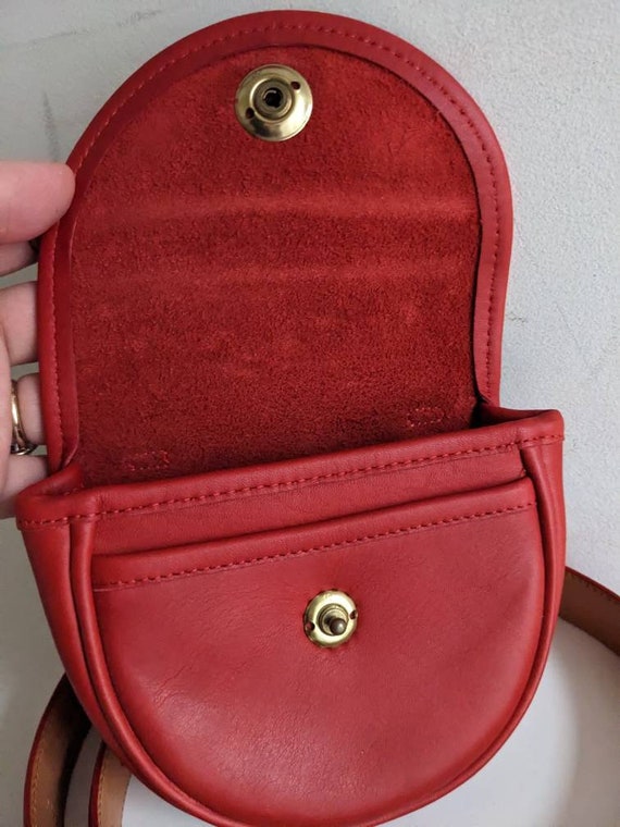 Vintage Coach Mini Belt Bag, RED, with matching Belt … - Gem