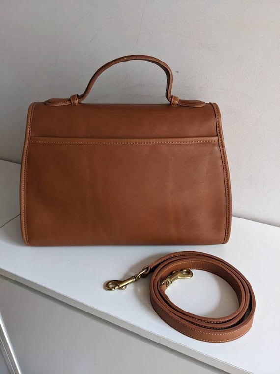 Vintage Coach Crosby Bag, #9905, British Tan, Extremely Hard