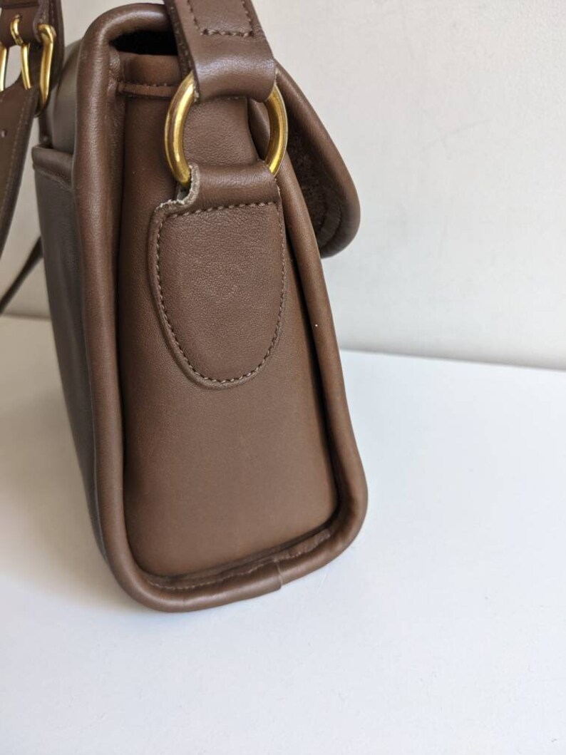 Vintage Coach Devon Bag 9908 Taupe Rare Color Etsy