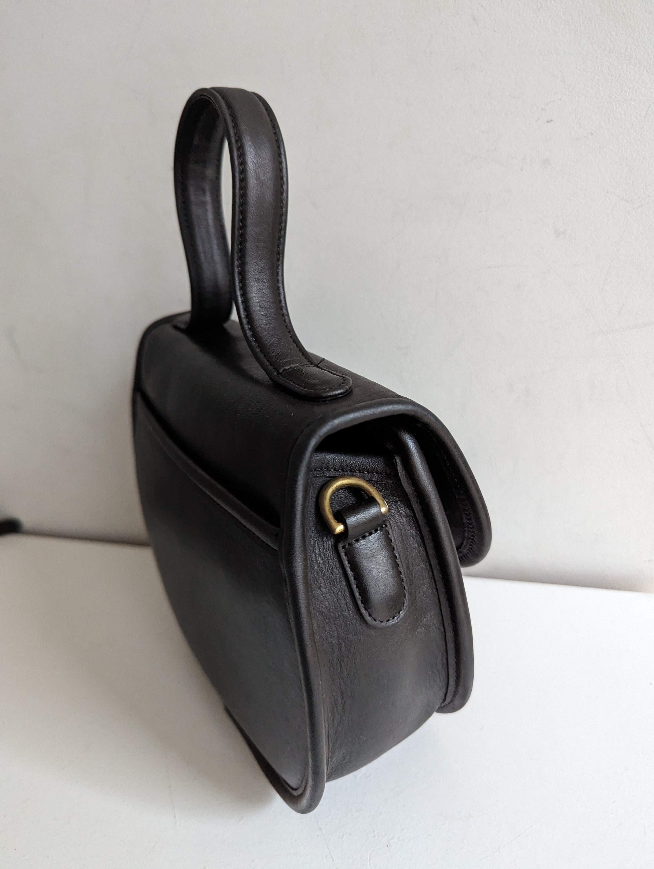 Vintage Coach Bella Court Bag, Black - Etsy