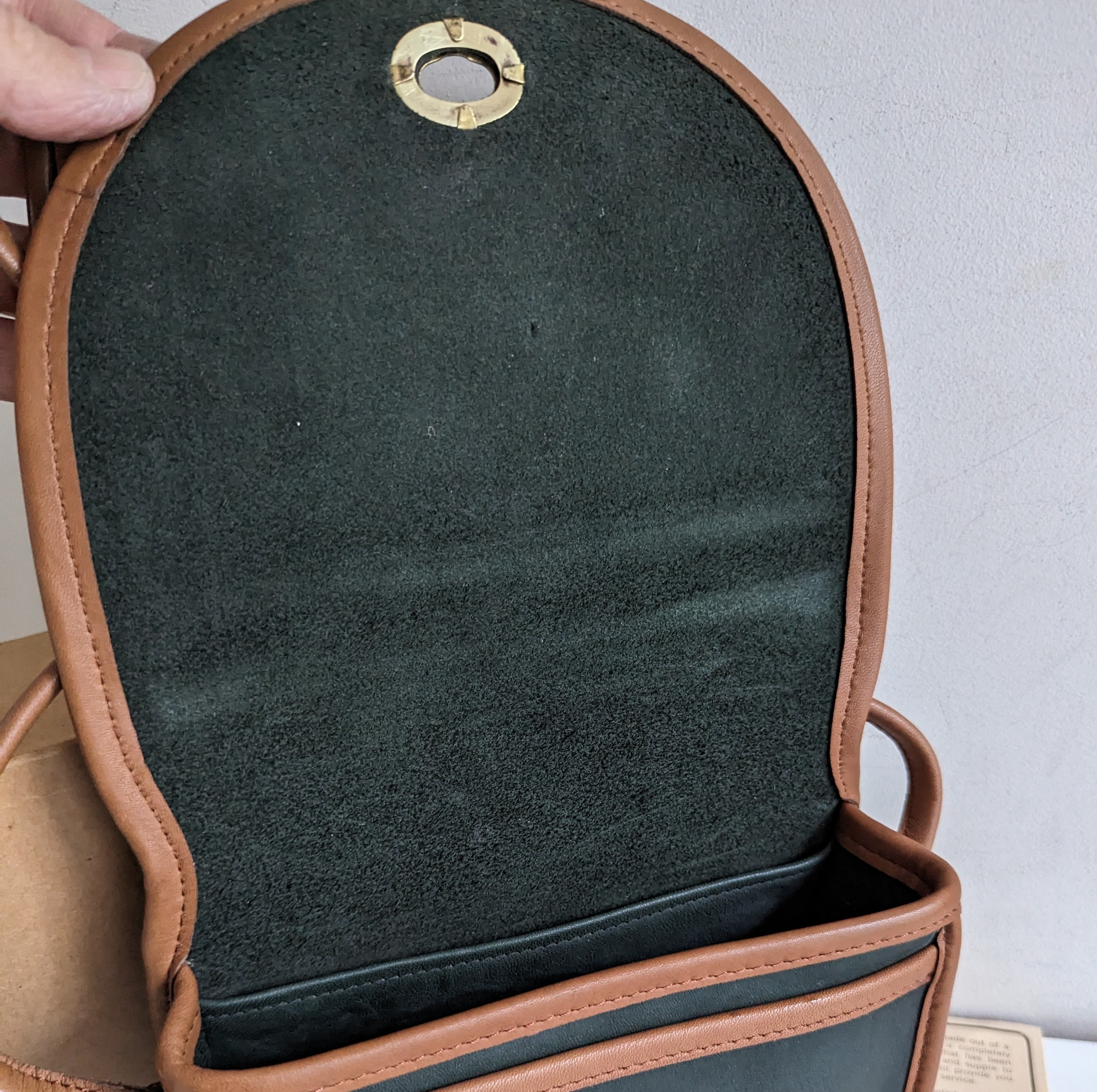 Vintage Coach Spectator Mini Bag #6285 Green/tabac - Etsy Vintage Coach Spectator Mini Bag #6285 Green/tabac - Etsy