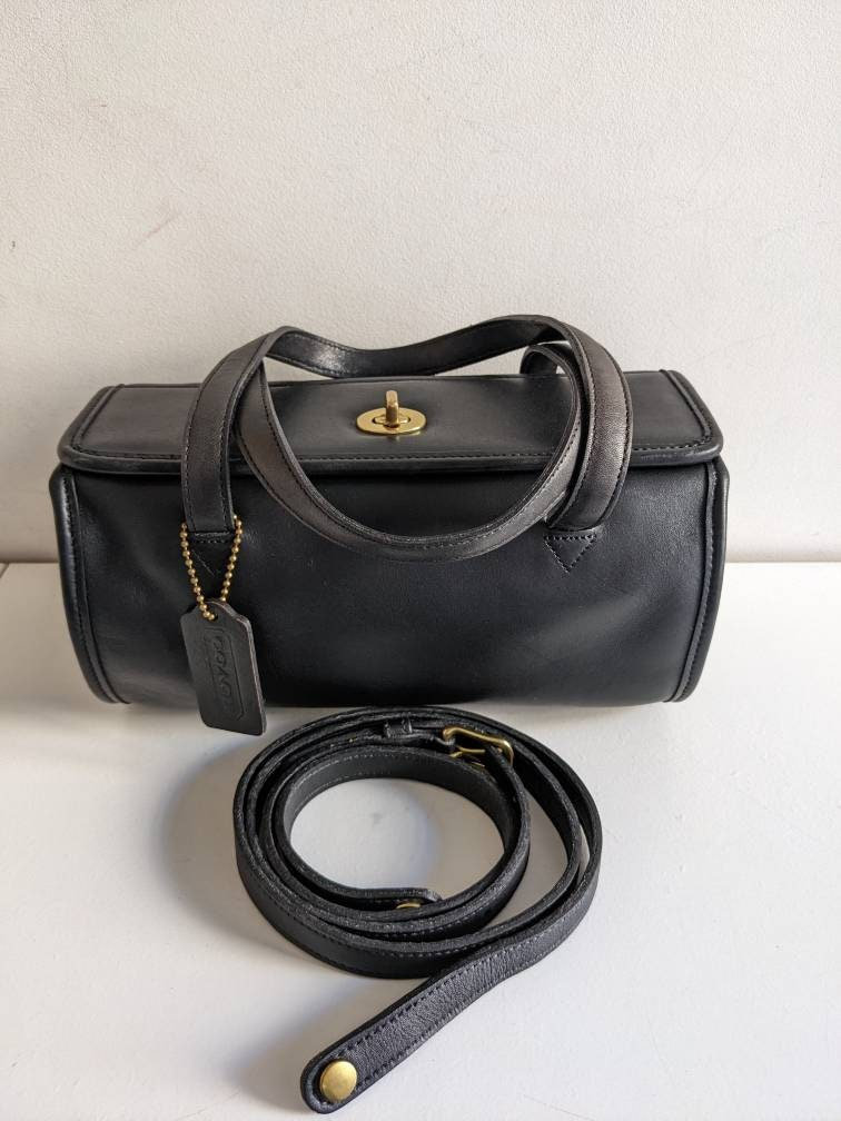 Vintage Coach Geometric Roll Bag 9045 Black Rare Hard to Find - Etsy Denmark