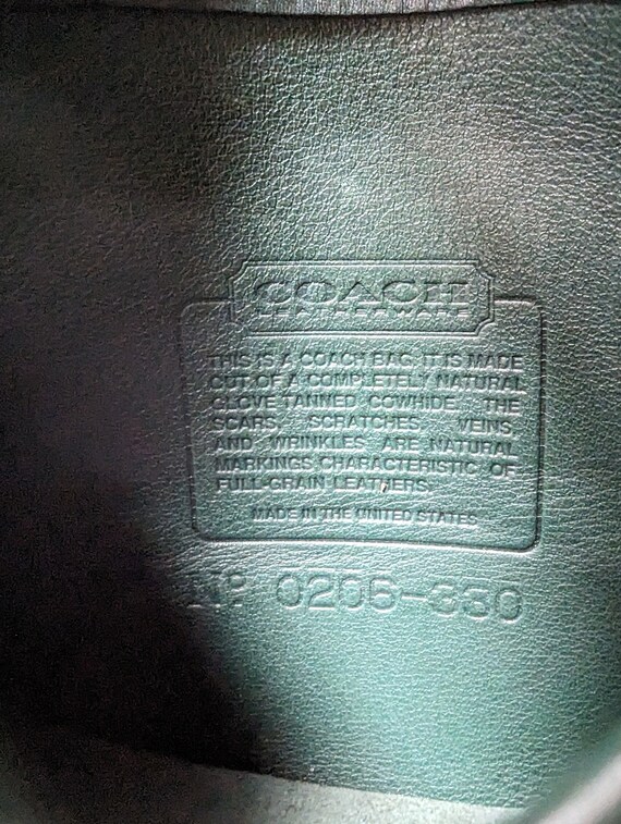 Vintage Coach Hadley Bag, #9935, Green - image 7