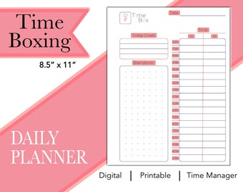 Time Boxing Template - Etsy