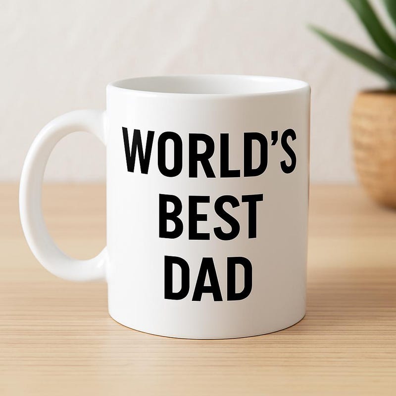 World&#39;s Best Dad Ceramic Mug | Gift for Father&#39;s Day, Coffee Lovers, Personalized Father&#39;s Day Mug, Dad Birthday Gift