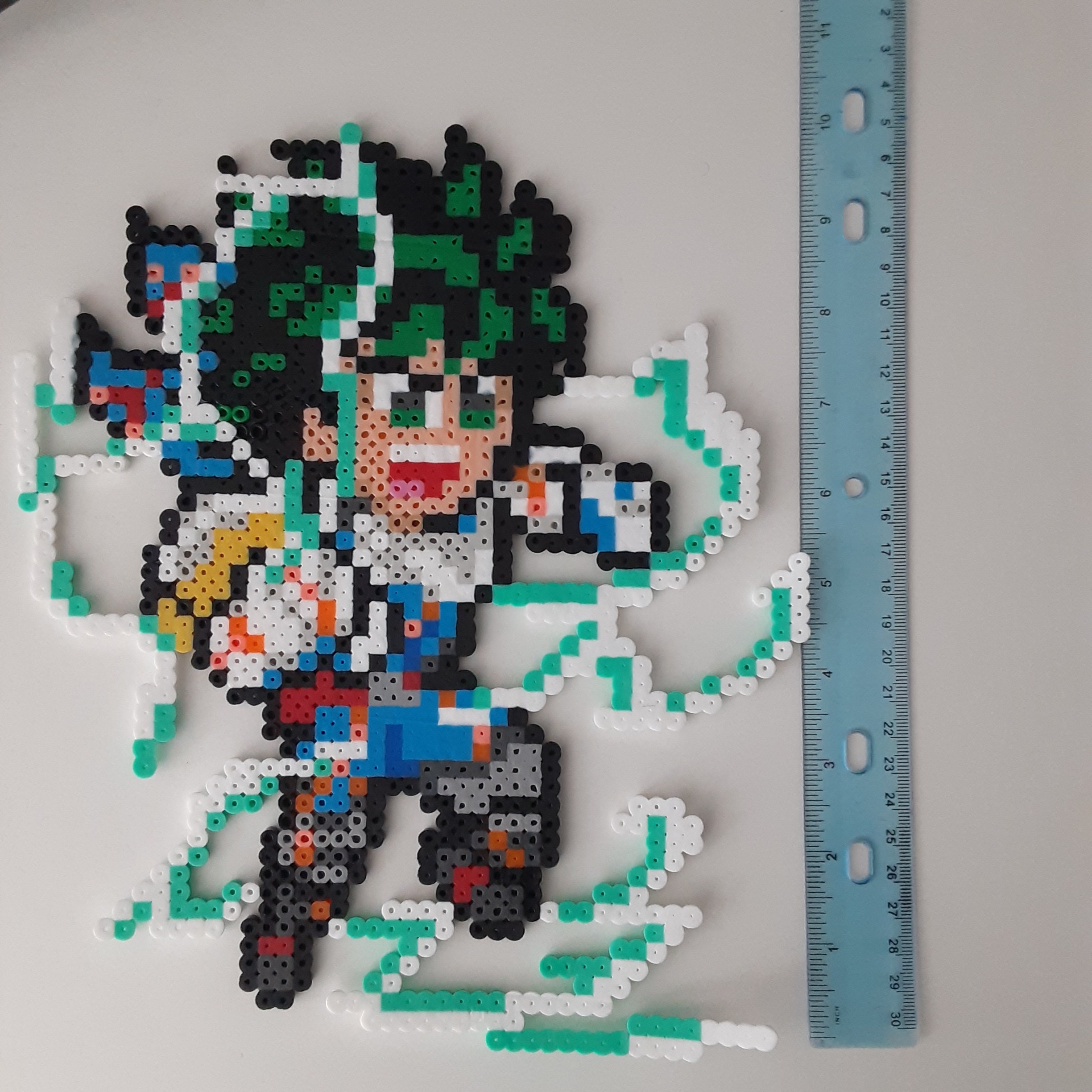 Deku Full Cowling Perler Bead Art / My Hero Academia / Perler Etsy