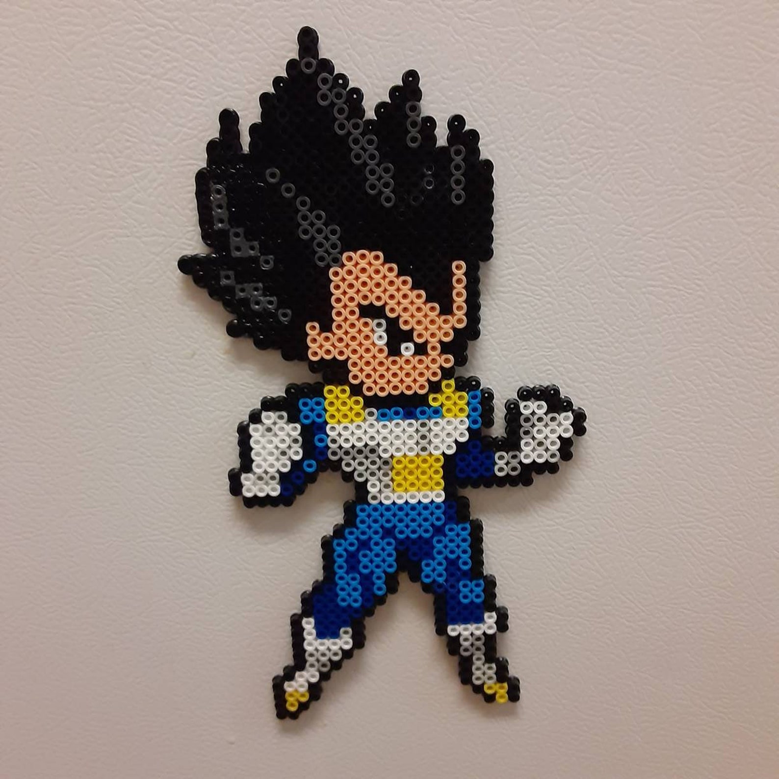 Vegeta Perler Bead Art / Dragon Ball / Dragon ball Z / Anime / Etsy