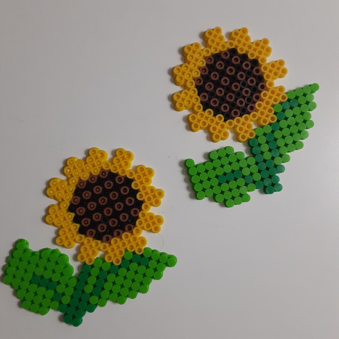 Sunflowers Perler Bead Art / Decoration / Nature / Flowers / Etsy