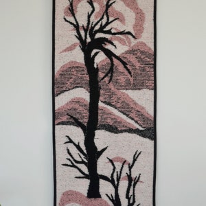 Wool wall hanging Finnish tapestry Hanhisalon Kutomo Scandinavian home decor