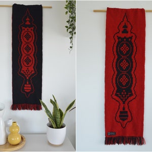 Finnish takana wall hanging wool vintage tapestry mid century decor