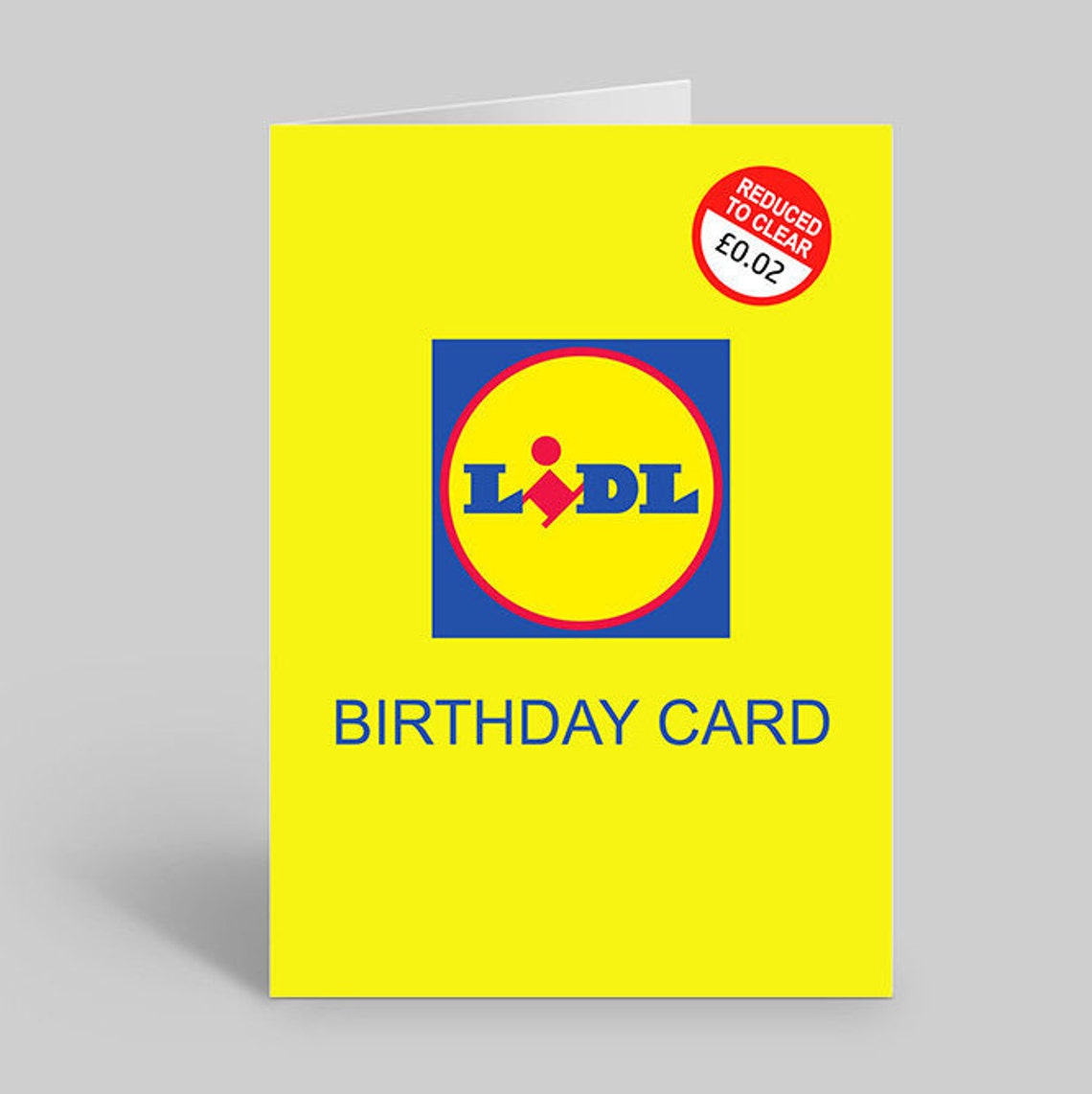 LIDL Birthday Card Etsy