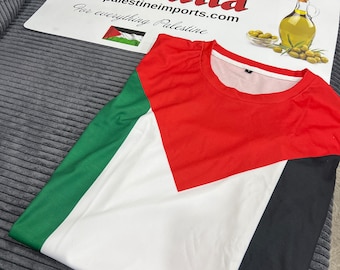 Palestine Flag High Quality Polyester T-Shirt, Free Palestine