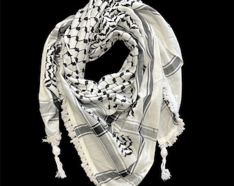 Hirbawi the only original Palestine made Kuffiyeh with tassels (Hirbawi is the last kuffiyeh factory in Palestine)