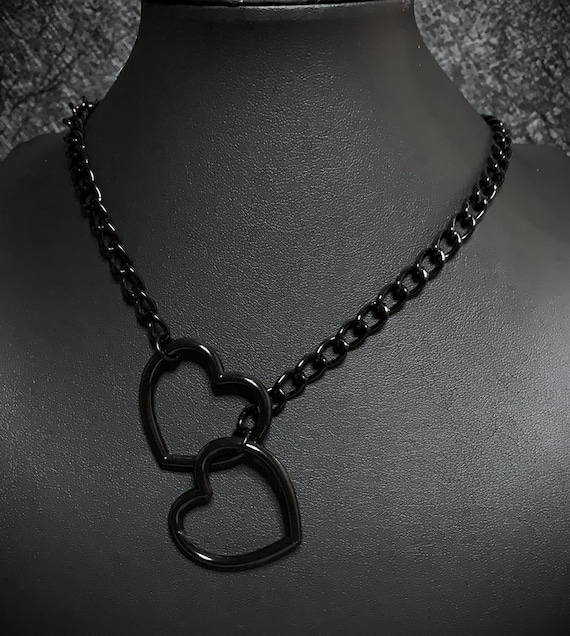 ★SENTIMENTS★ NO.480 [BLACK] HEART CODE LOCK CHAIN NECKLACE NO.480 [BLACK] ハートコードロックチェーンネックレス