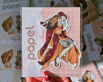 Japanese Geisha Sticker: Girl Power Goddesses Decal