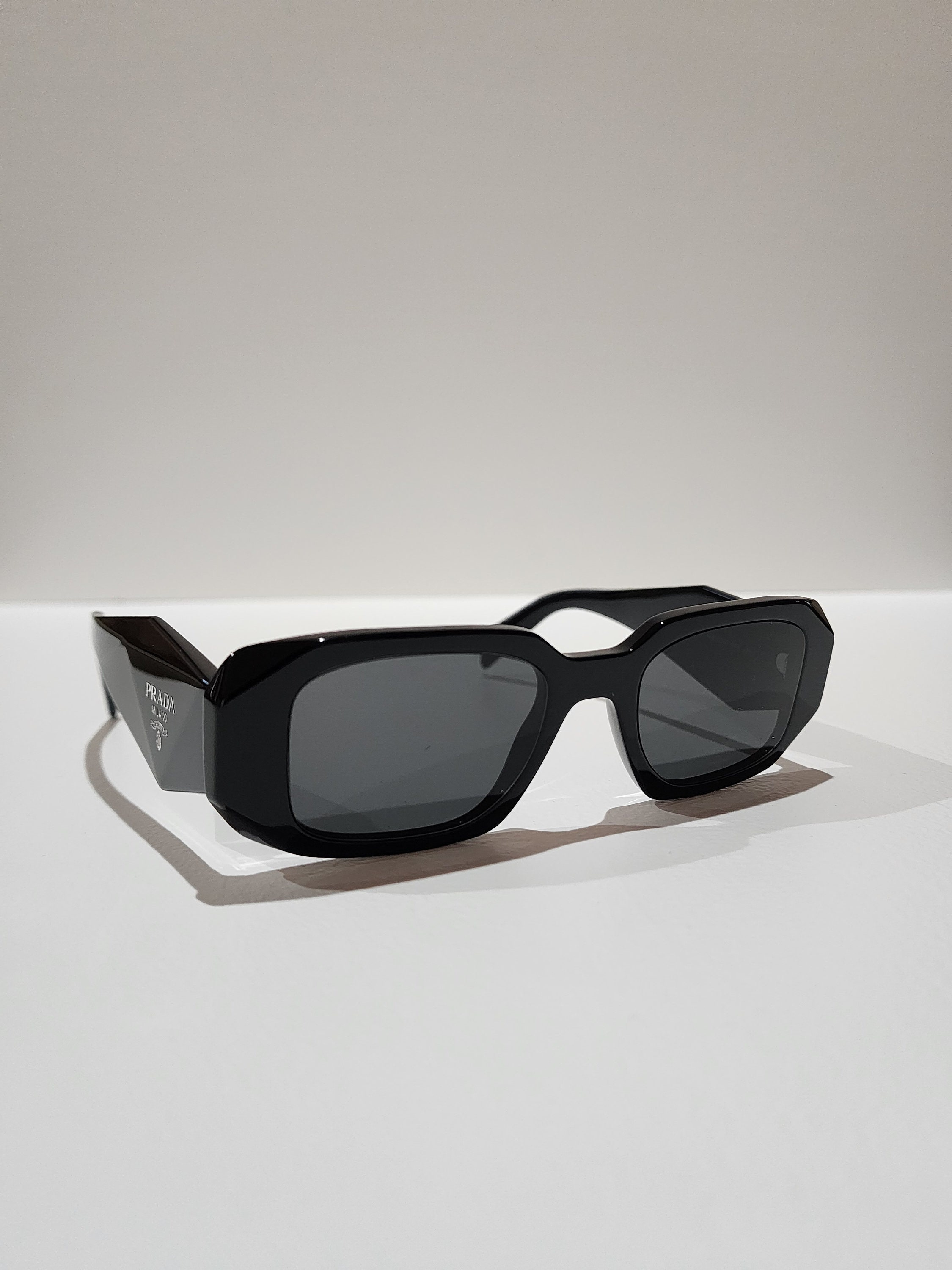 PRADA Sunglasses PR 17WS-1AB5S0 Black W/dark Grey Lens 51mm - Etsy