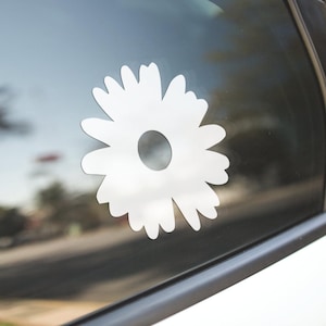 Daisy Vinyl Decal, Flower Decal, Daisies Cute Car Decal
