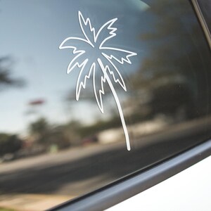 Palm Tree Vinyl Decal: Tropical Car Window Sticker