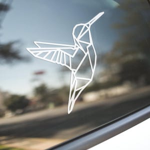 Hummingbird Vinyl Decal, Bird, Car Decal, Window Decal, Laptop Decal Sticker