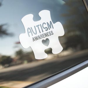 Autism Awareness Poster With Puzzle Pieces Vector Image