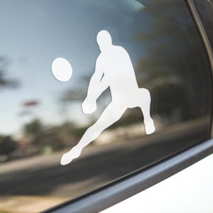 Men's Volleyball Player Vinyl Decal | Volleyball Car Decal