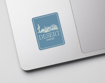 Desert Dweller Sticker Southwest Desert Cactus Landscape