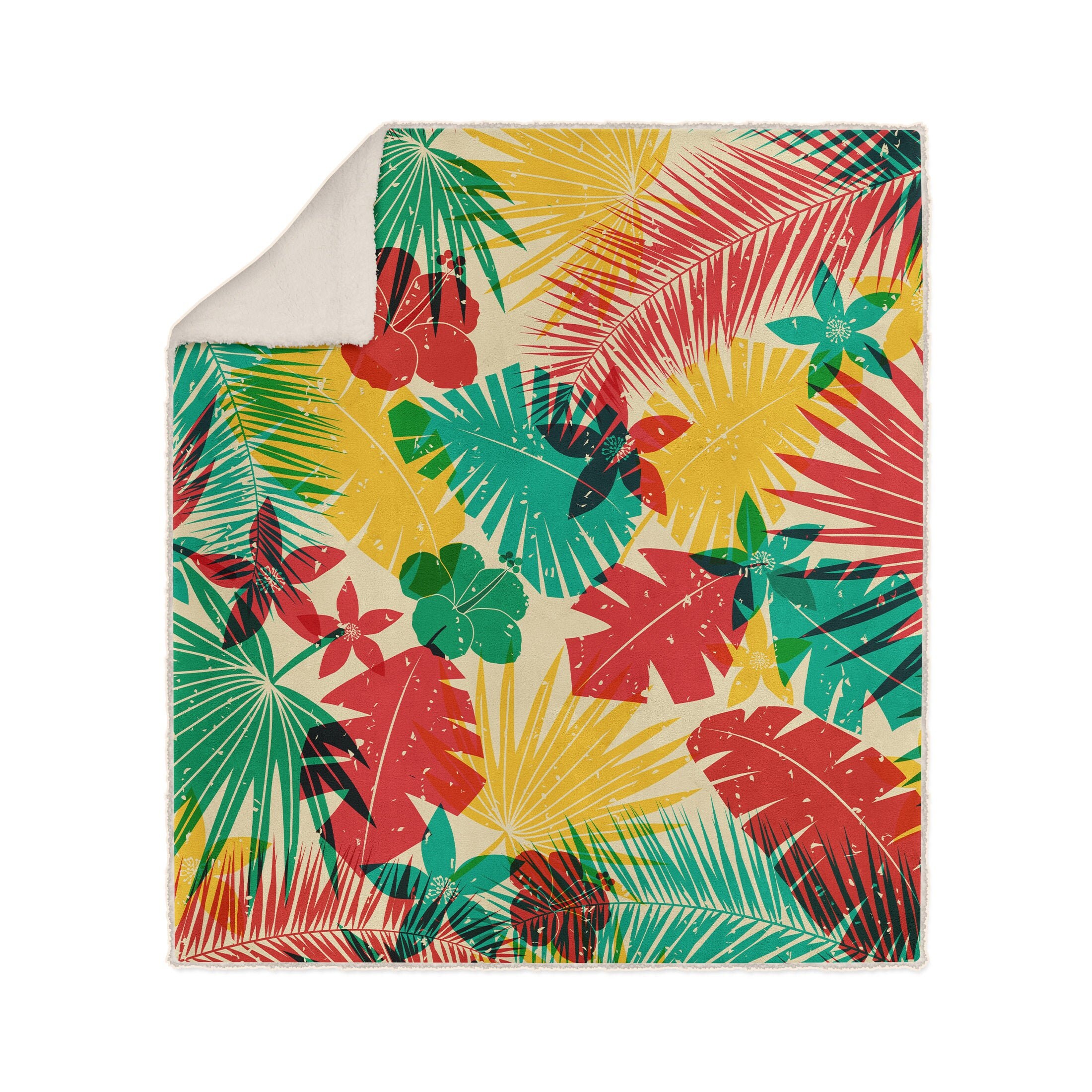 Plant Life Sherpa Blanket Etsy